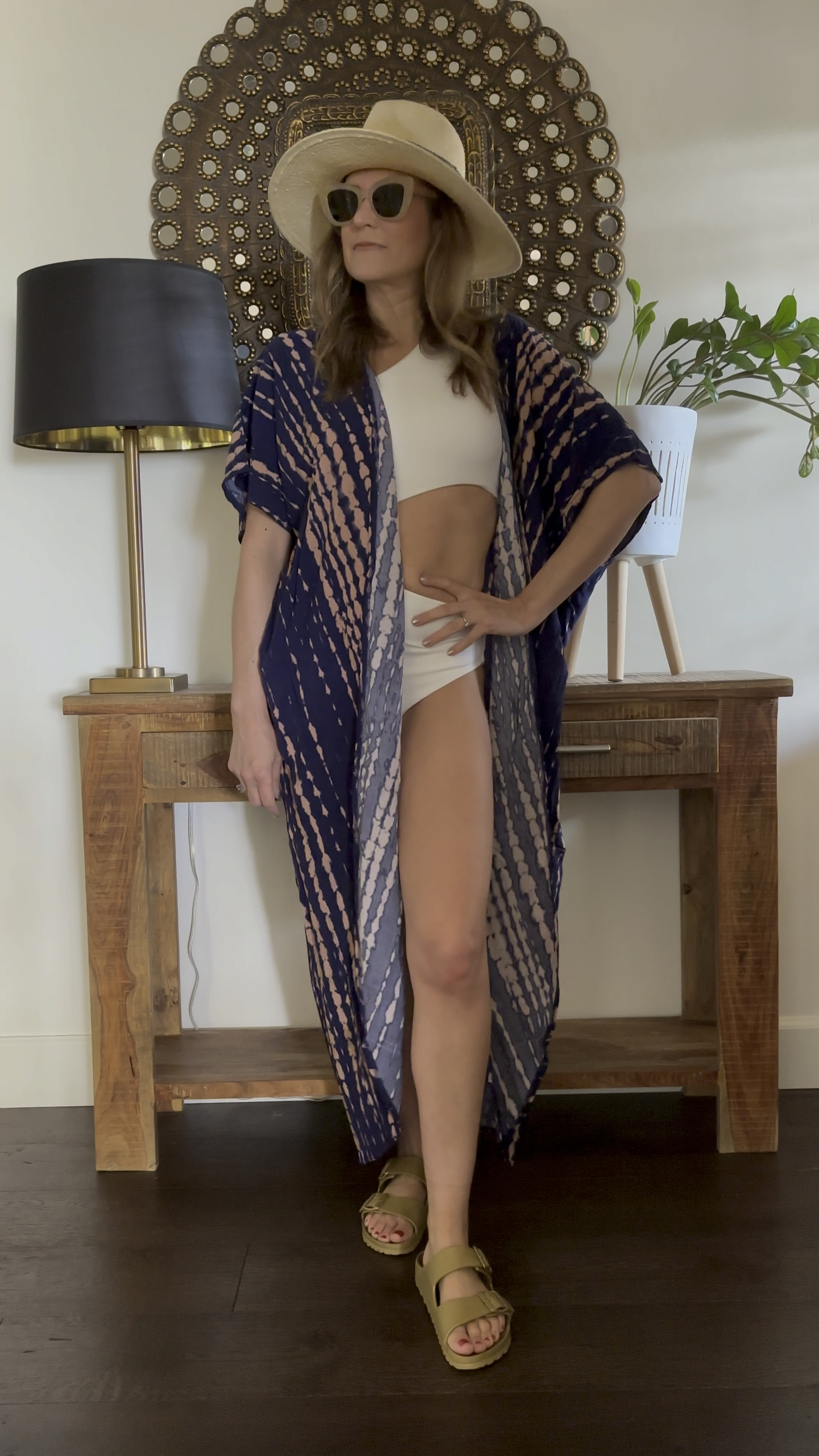 My favorite bathing suit and cover up combo.  Can’t wait to relax poolside on spring break 🍹

#LTKswim #LTKover40 #LTKSeasonal