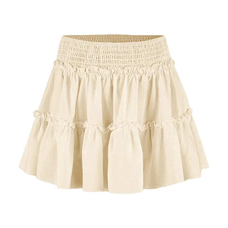 Womens Summer Flowy High Waist Ruffle Tiered Casual Cute Boho Beach Short Skirts Built-in Shorts ... | Walmart (US)