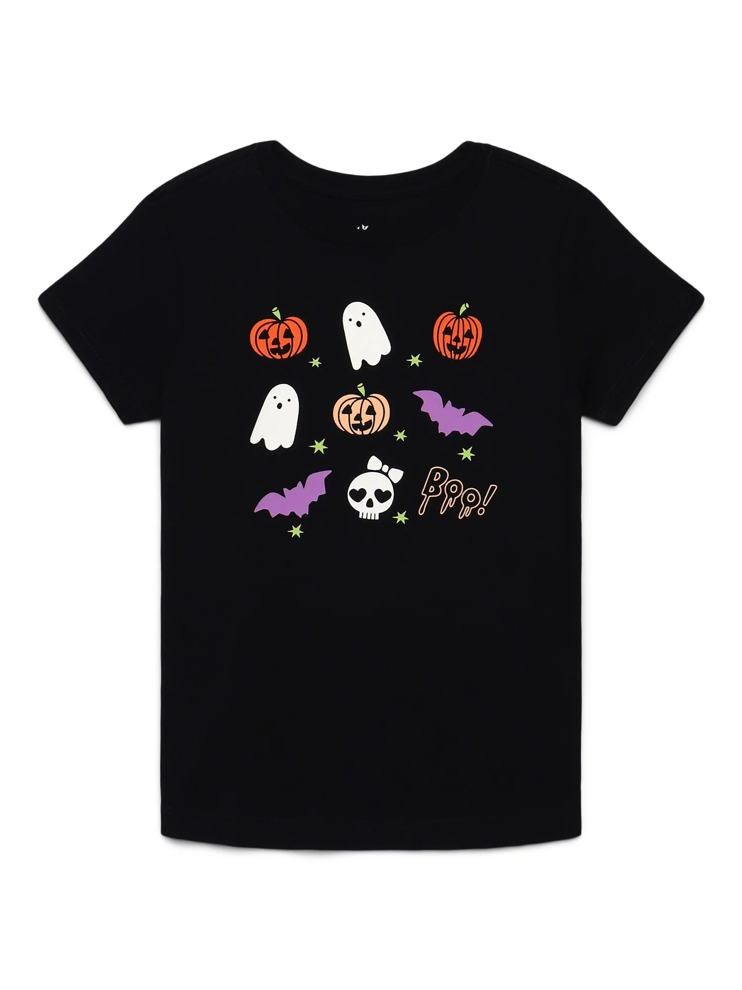 Way to Celebrate Girls Halloween Graphic T-Shirt, Sizes 4-18 | Walmart (US)