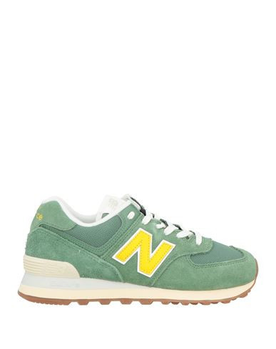 New Balance Woman Sneakers Green Size 9.5 Leather | YOOX (US)
