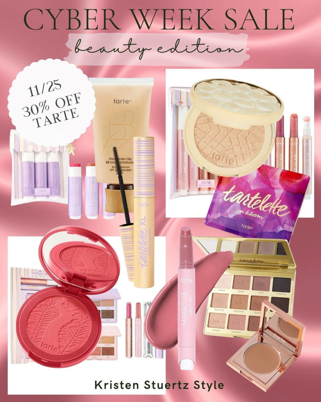 Cyber Week Sale! Grab 30% off all tarte products today only 11/25!



#LTKSaleAlert #LTKCyberWeek #LTKBeauty
