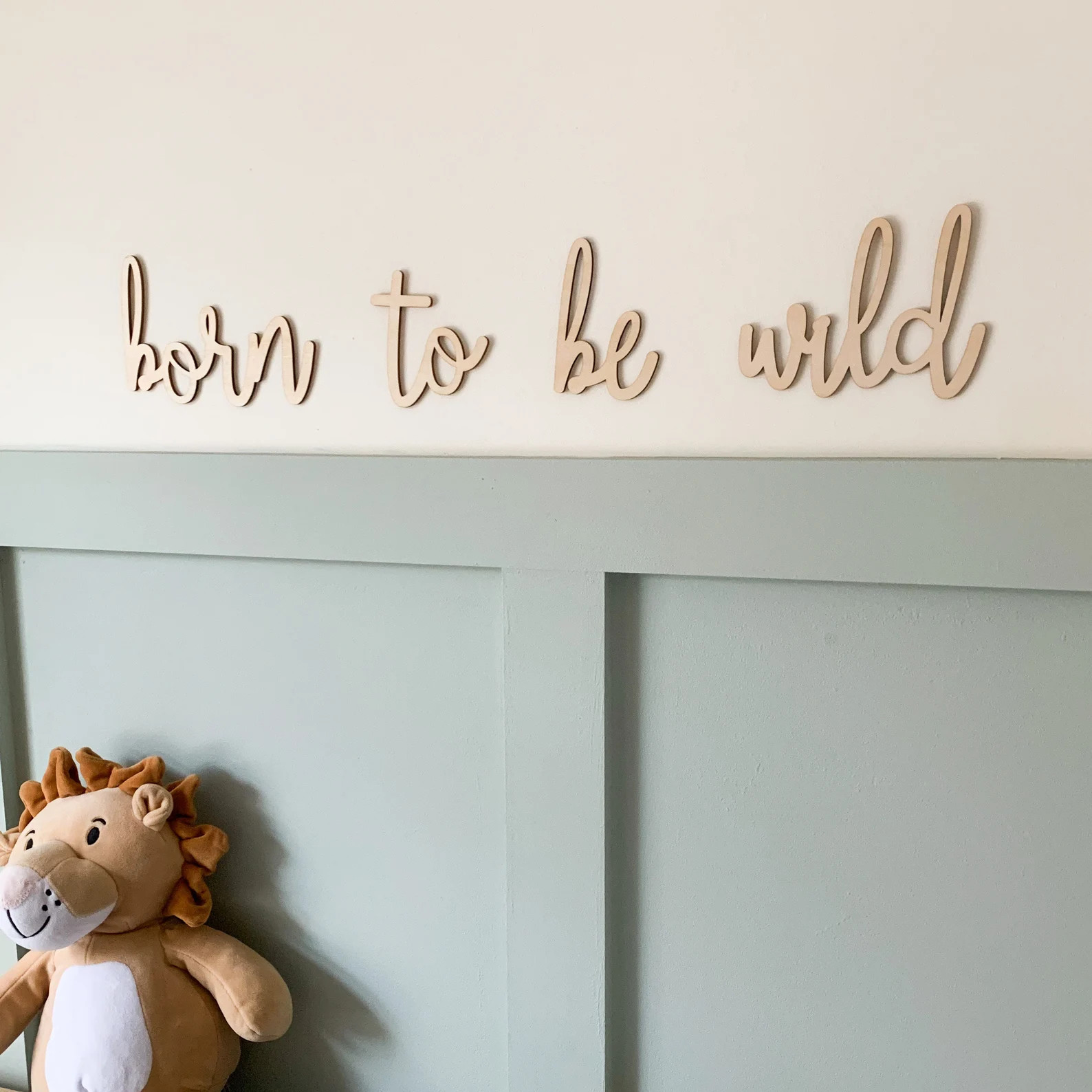 Born to Be Wild Sign, Kids Wall Sign Door Sign, Wooden Words for Walls, Quotes for Kids Room, Chi... | Etsy (Global)