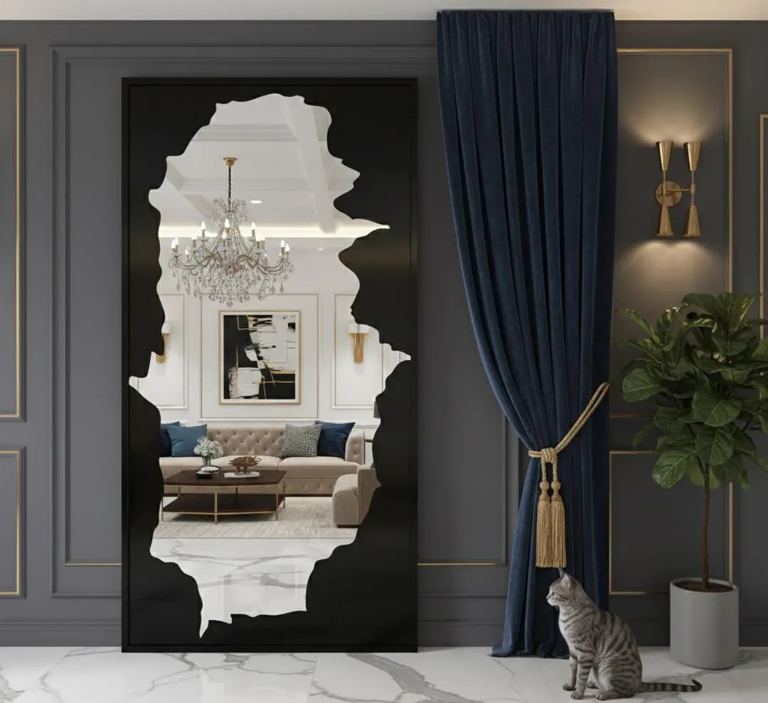 Full-Length Mirror Free Standing & Wall-Mounted 55"x28" Shatterproof Floor Mirror For Bathroom An... | Etsy (US)