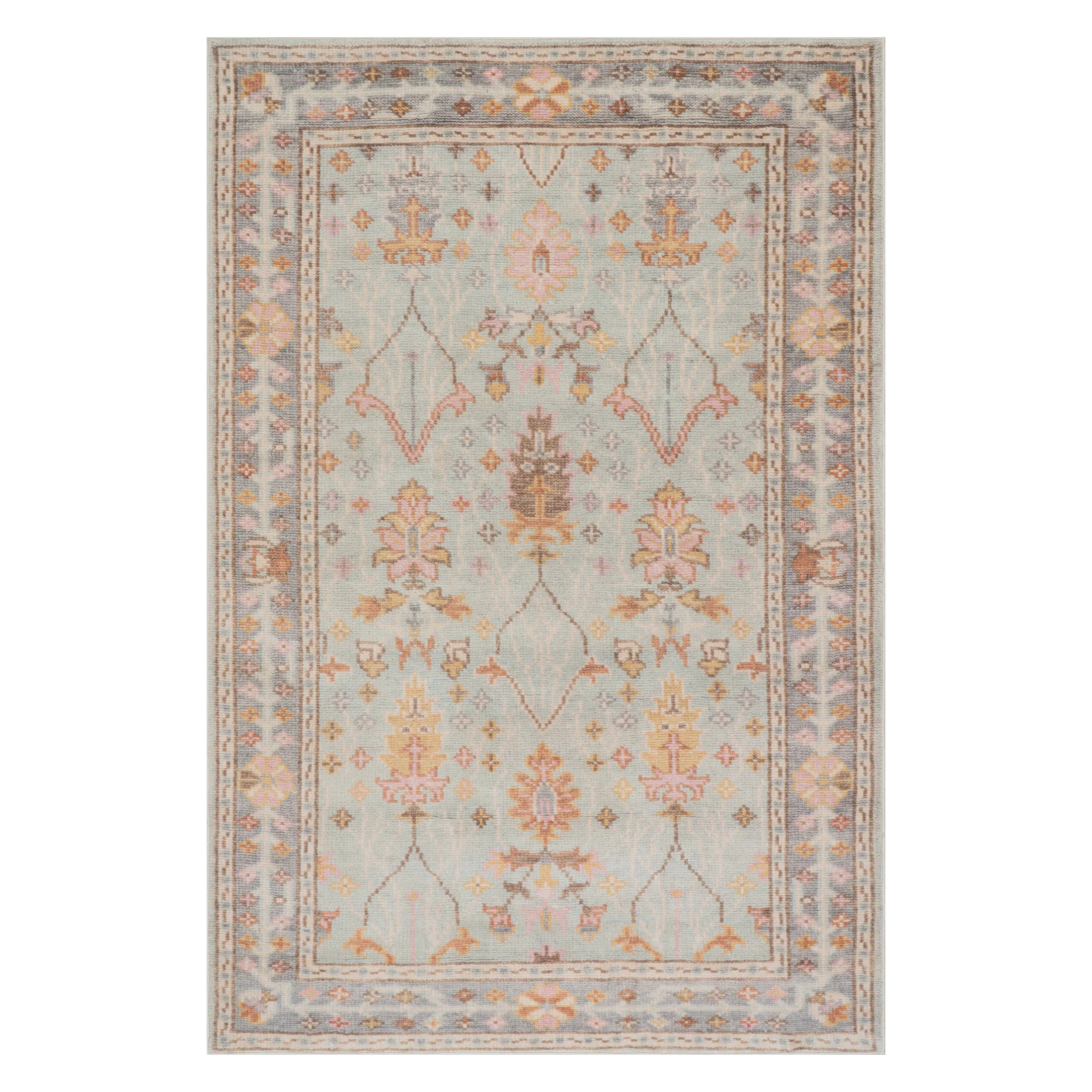 Mara Washable Rug | Light Blue | Annie Selke