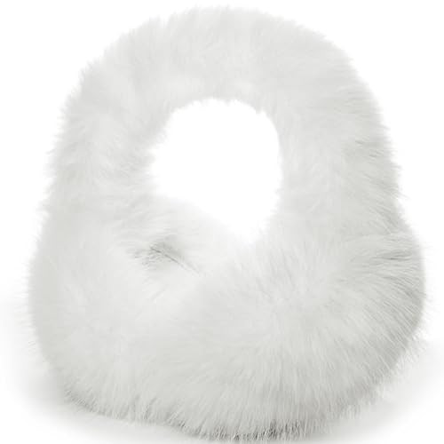 Mottico Winter Ear muffs Warm Ear Cover (White) | Amazon (US)
