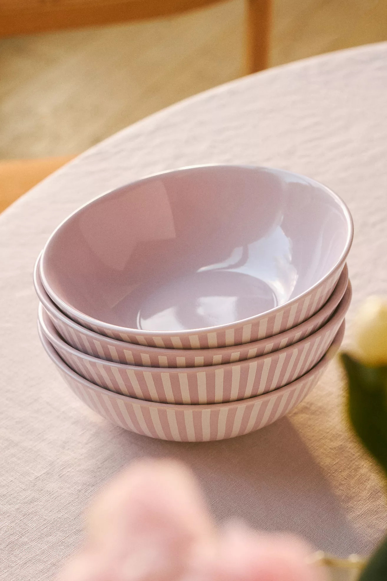 Lyla Striped Bowls, Set of 4 | Anthropologie (US)