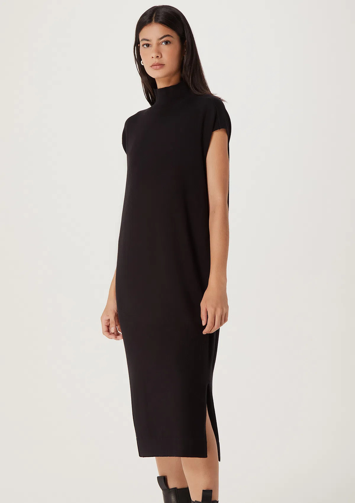 Vestido Básico Midi Em Tricot - Hering Store | Hering (BR)