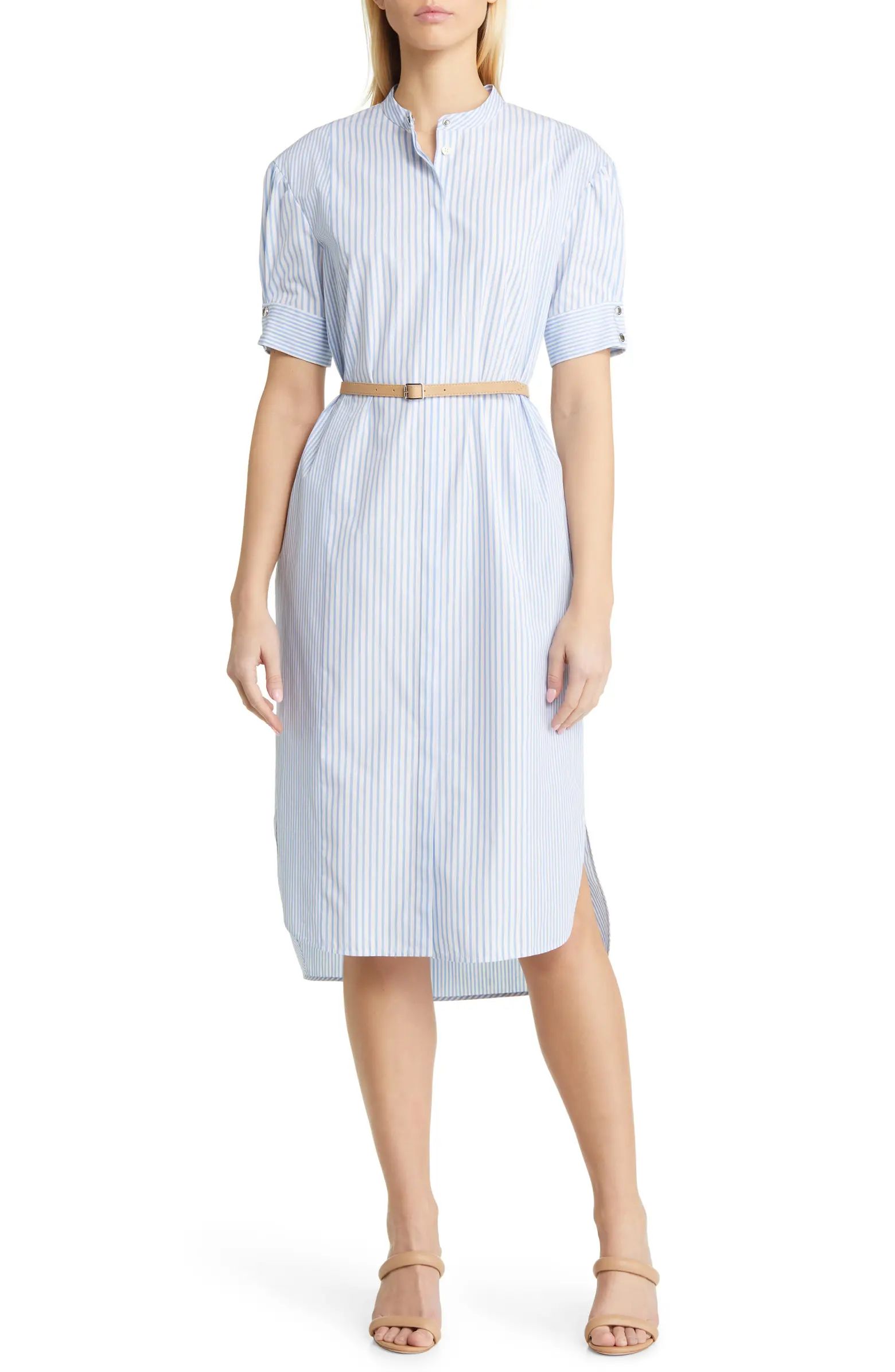 Desseni Stripe Belted Cotton Dress | Nordstrom