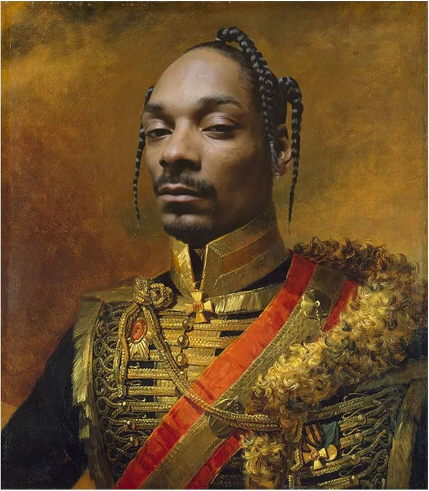 Rapper - Funny Celebrity Art Poster - Faux Oil Painting Print - Novelty Hip Hop Pop Culture Artwo... | Amazon (US)