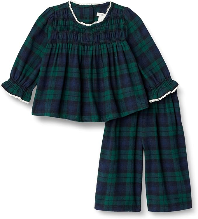 Amazon Essentials x Sofia Grainge Toddlers and Baby Girls' Long Sleeve Flannel Set | Amazon (US)