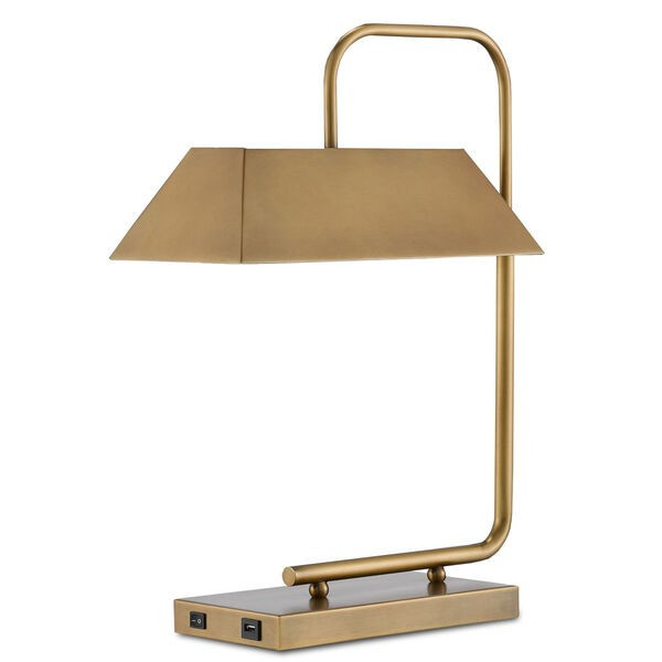 Hoxton Light Antique Brass Two-Light Table Lamp | Bellacor