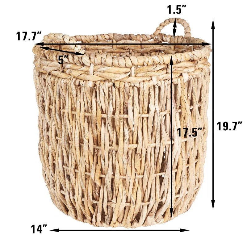 Tall Round Floor Wicker Basket | Wayfair North America