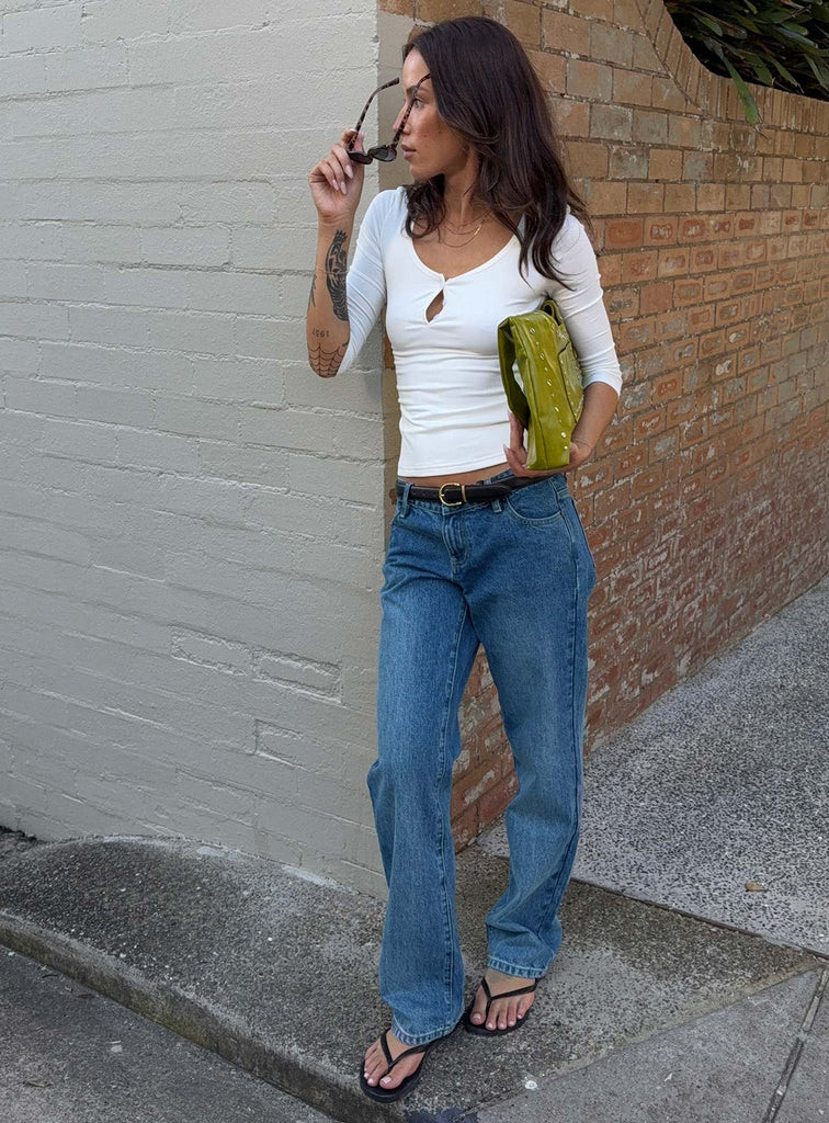 Better Half Low Rise Jeans Horizon Blue | Princess Polly US