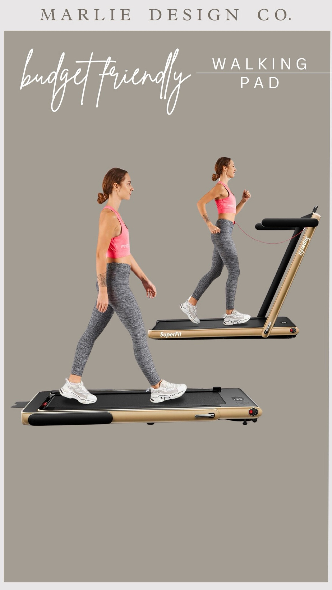 Walking pad | gold walking pad | compact walking pad | thin walking pad | walking pad with handles 

#LTKfitness #LTKmidsize #LTKGiftGuide