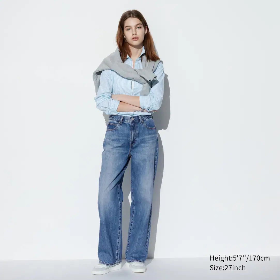 Wide Straight Leg Jeans | UNIQLO (UK)