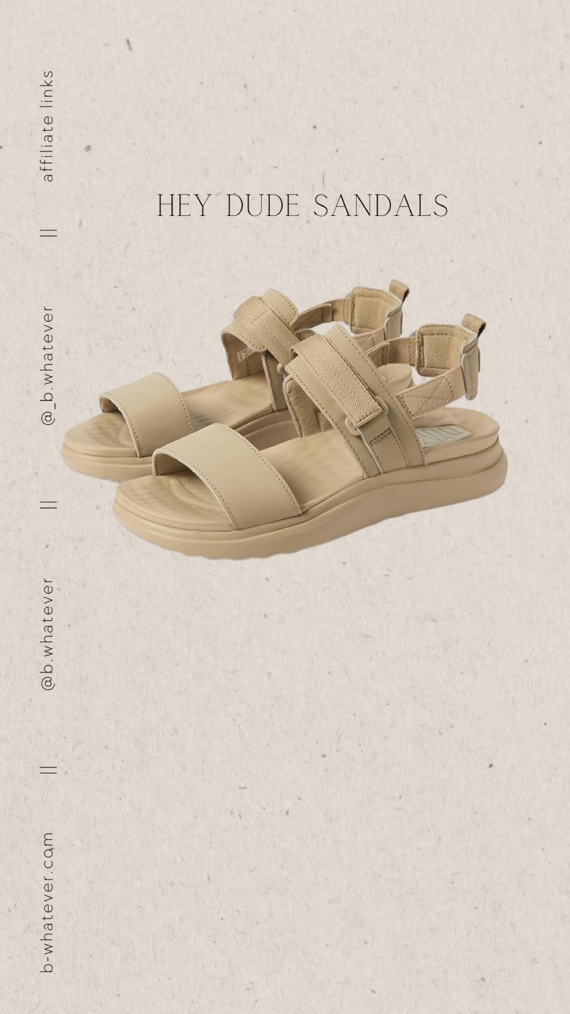 Finally jumped on the Hey Dude train (kinda 😅) with these cool beige strap sandals! Perfect for summer! 

#LTKShoeCrush #LTKSaleAlert #LTKStyleTip