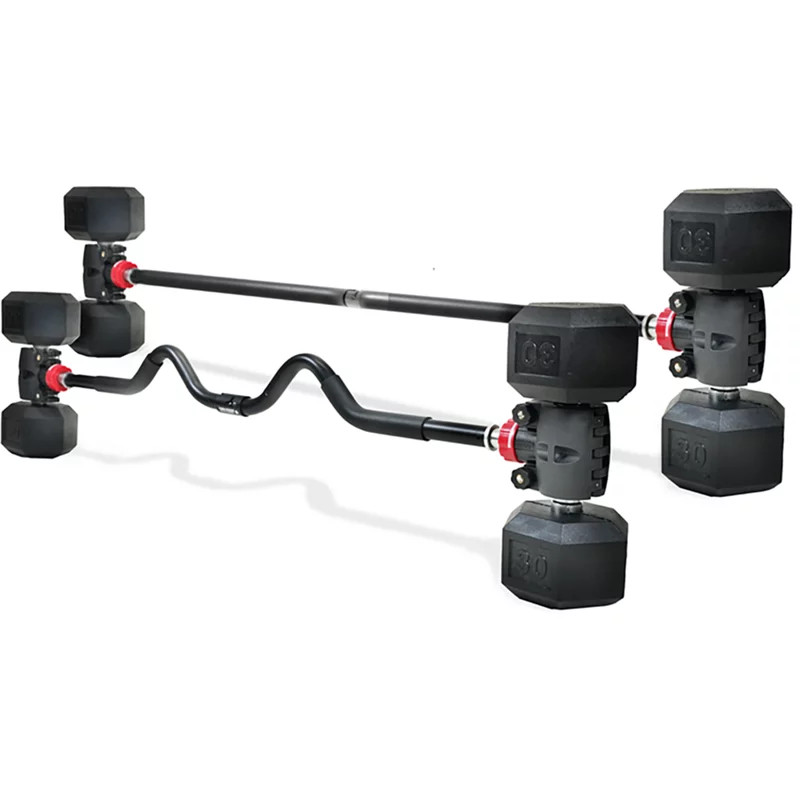 PRCTZ Modular Training Straight and Curl Barbell Converter Combo | Academy Sports + Outdoors