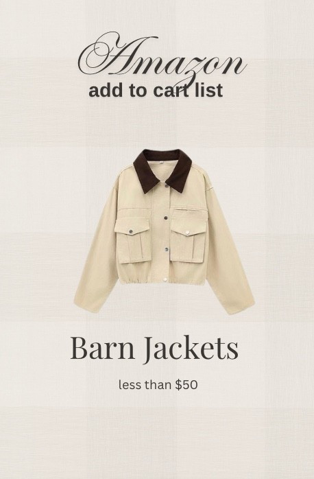 Barn jacket season 🤎 🐎✨ shop my Amazon favorites — all under $50!
#fallcapsule #amazonfashionfinds #ltkfallstyle #ltkfashion #ltkunder100 #barnjacket

#LTKFindsUnder100 #LTKSeasonal