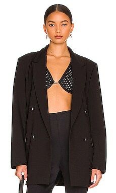Bardot Maison Split Back Blazer in Black from Revolve.com | Revolve Clothing (Global)