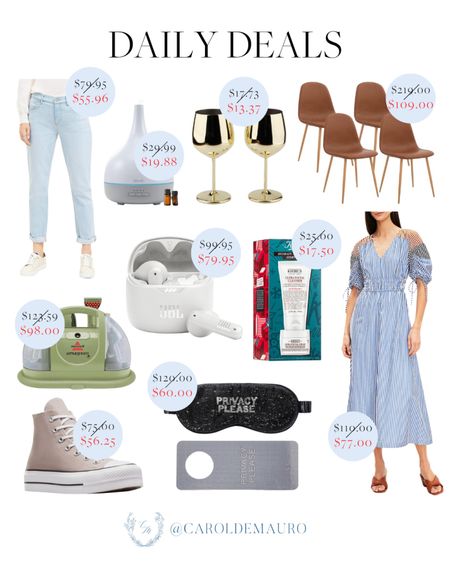 Catch today’s deals including a striped midi dress, eye sleeping mask, JBL earphones, home humidifier, denim jeans and more!
#springoutfit #transitionalstyle #techfinds #viralproducts #onsalenow 

#LTKsalealert #LTKstyletip #LTKSeasonal