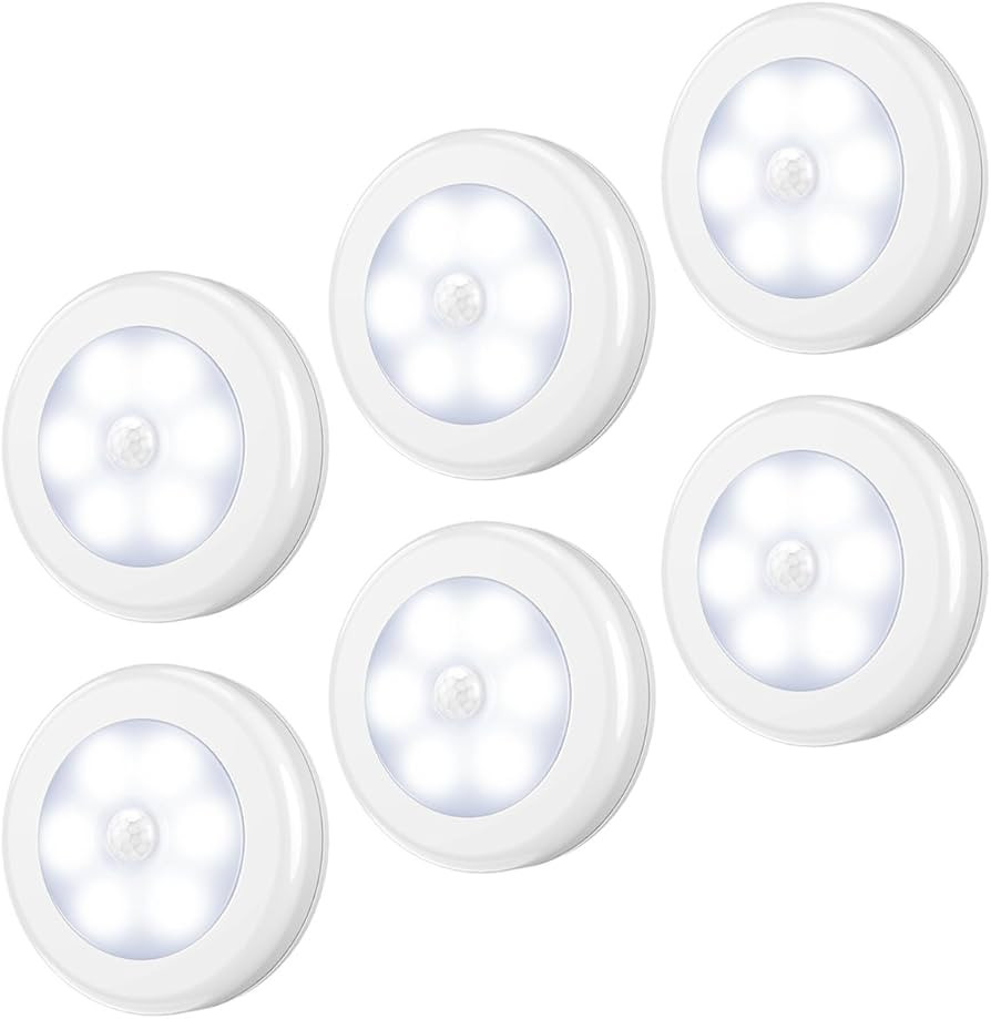 AMIR Upgraded Motion Sensor Light, Cordless Battery-Powered LED Night Light, Stick-Anywhere Close... | Amazon (US)