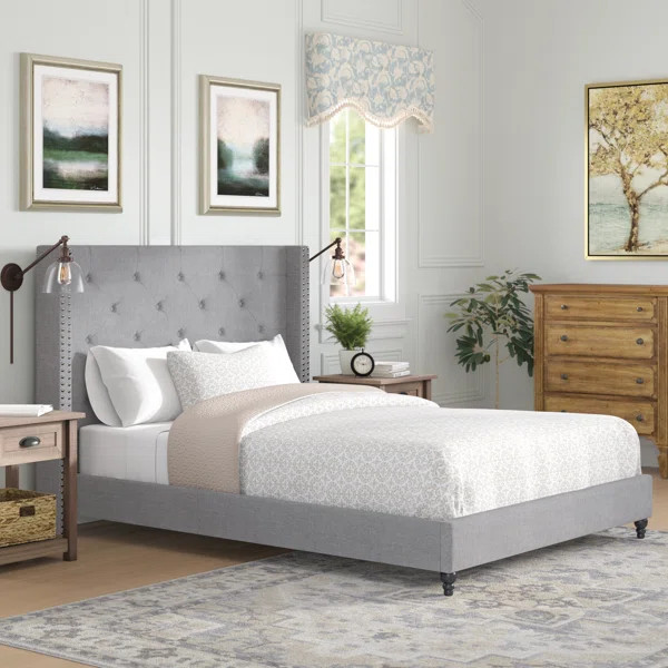 Priestley Upholstered Platform Bed | Wayfair North America
