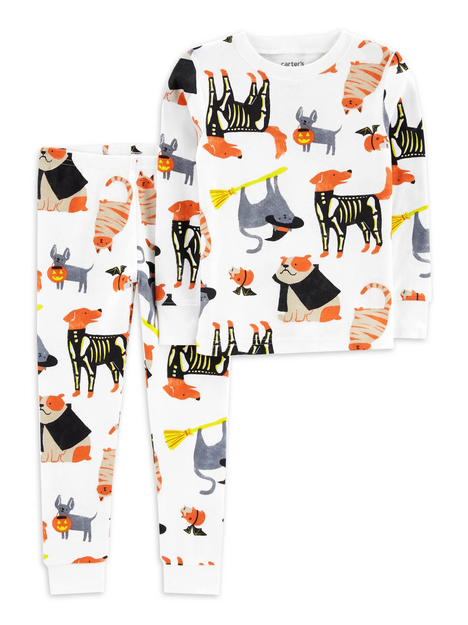 Carter's Child of Mine Toddler Unisex Halloween Pajamas, 2-Piece, Sizes 12M-5T - Walmart.com | Walmart (US)