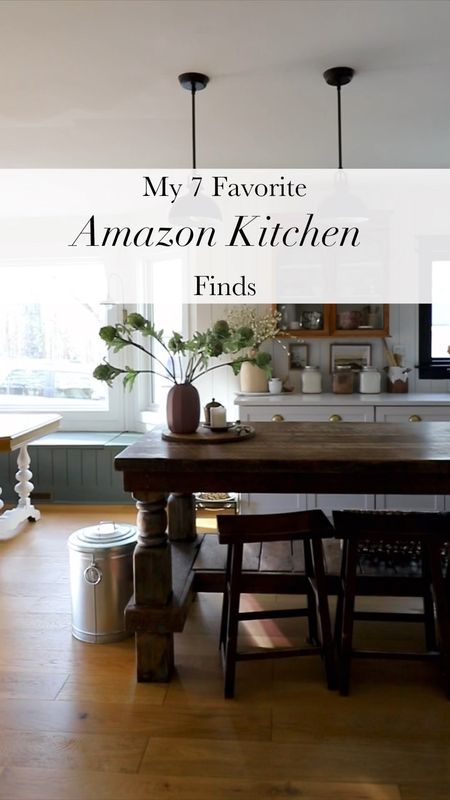 My 7 Favorite Amazon Kitchen Finds 
Kitchen accessories, kitchen decor, Amazon finds, Amazon art, diffuser, simmer pot, antique hardware 

#LTKhome #LTKstyletip #LTKVideo
