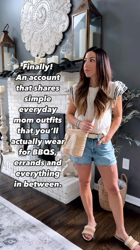 Casual mom fashion is my jam. If you are looking for realistic outfits that you’ll actually wear for just the everyday mom life - you’ve found the right place.❤️ Outfit on sale with code TAMMYL15. 

Small in all. Sweater tank, denim shorts, summer outfit 

#LTKFindsUnder50 #LTKFindsUnder100 #LTKSaleAlert