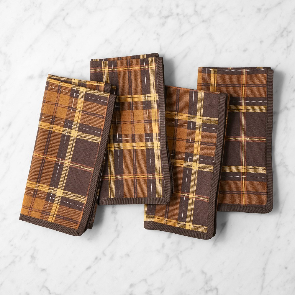 Autumn Plaid Napkins, Set of 4 | Williams-Sonoma