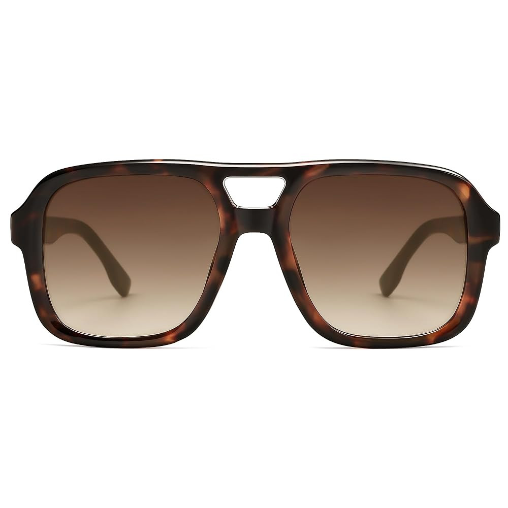 SOJOS Retro Aviator Sunglasses For Women Men Square Womens Square Sun Glasses SJ2355 | Amazon (US)