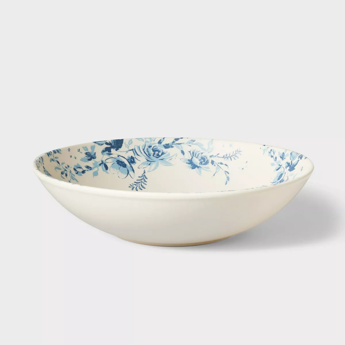 Melamine Floral Serving Bowl Blue - Threshold™ designed with Studio McGee: Round, BPA-Free, Dis... | Target