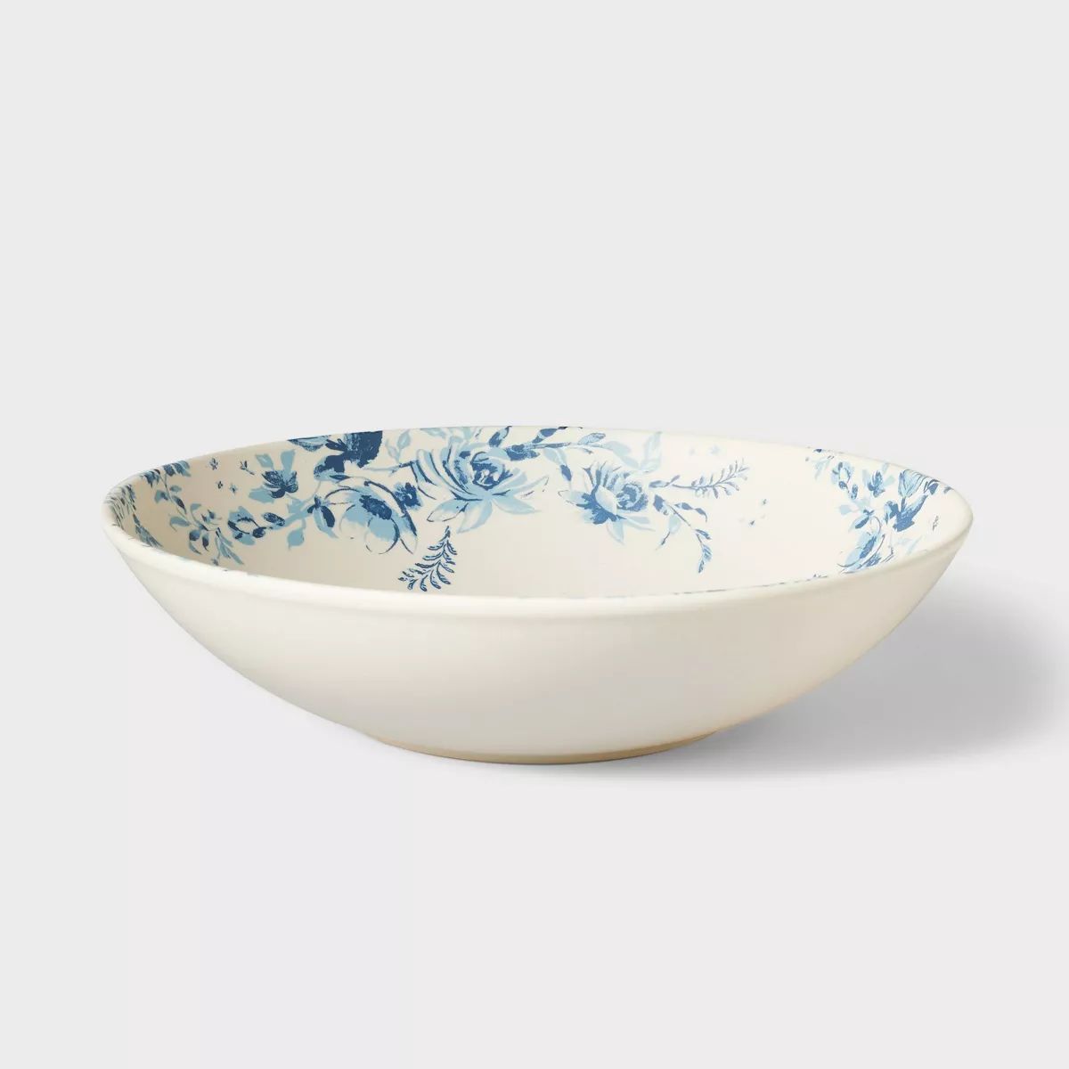 Melamine Floral Serving Bowl Blue - Threshold™ designed with Studio McGee | Target