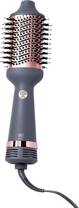 Hairitage Volumizing One Step Blow Dry Brush + Hair Dryer for Curling + Straightening - Ceramic T... | Amazon (US)