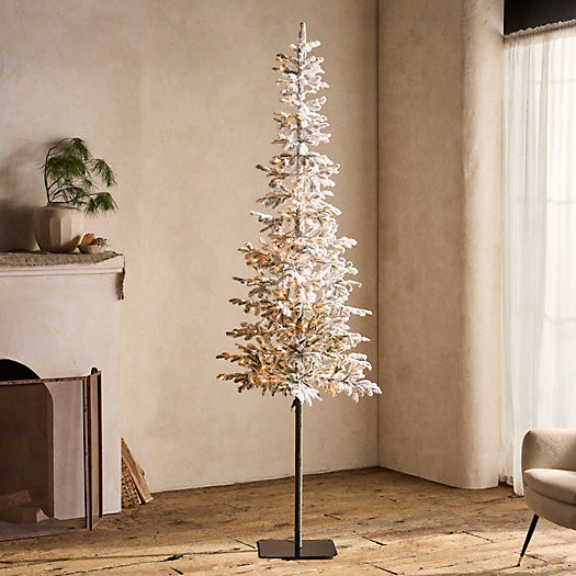 Faux Snowy Pre-lit LED Alpine Tree | Terrain