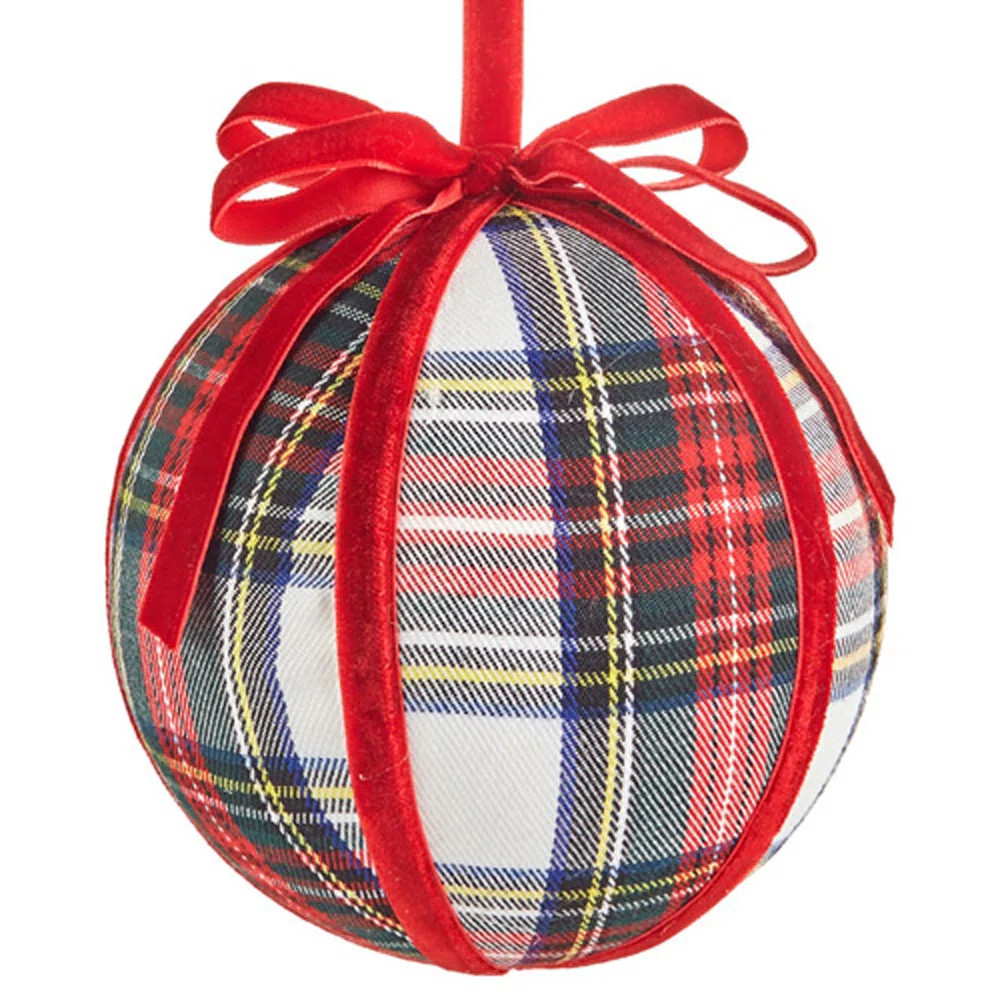 The Holiday Aisle® Plaid Ball Ornament | Wayfair | Wayfair North America