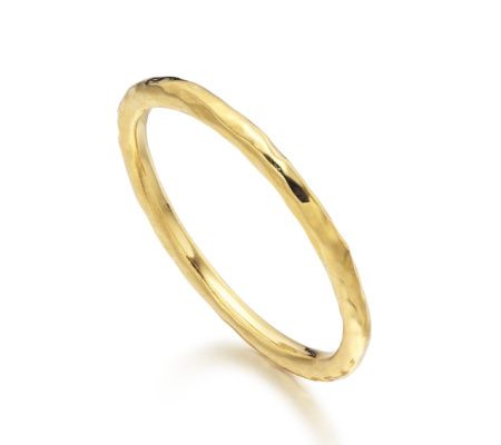 Hammered Ring, Gold Vermeil on Silver | Monica Vinader (US)