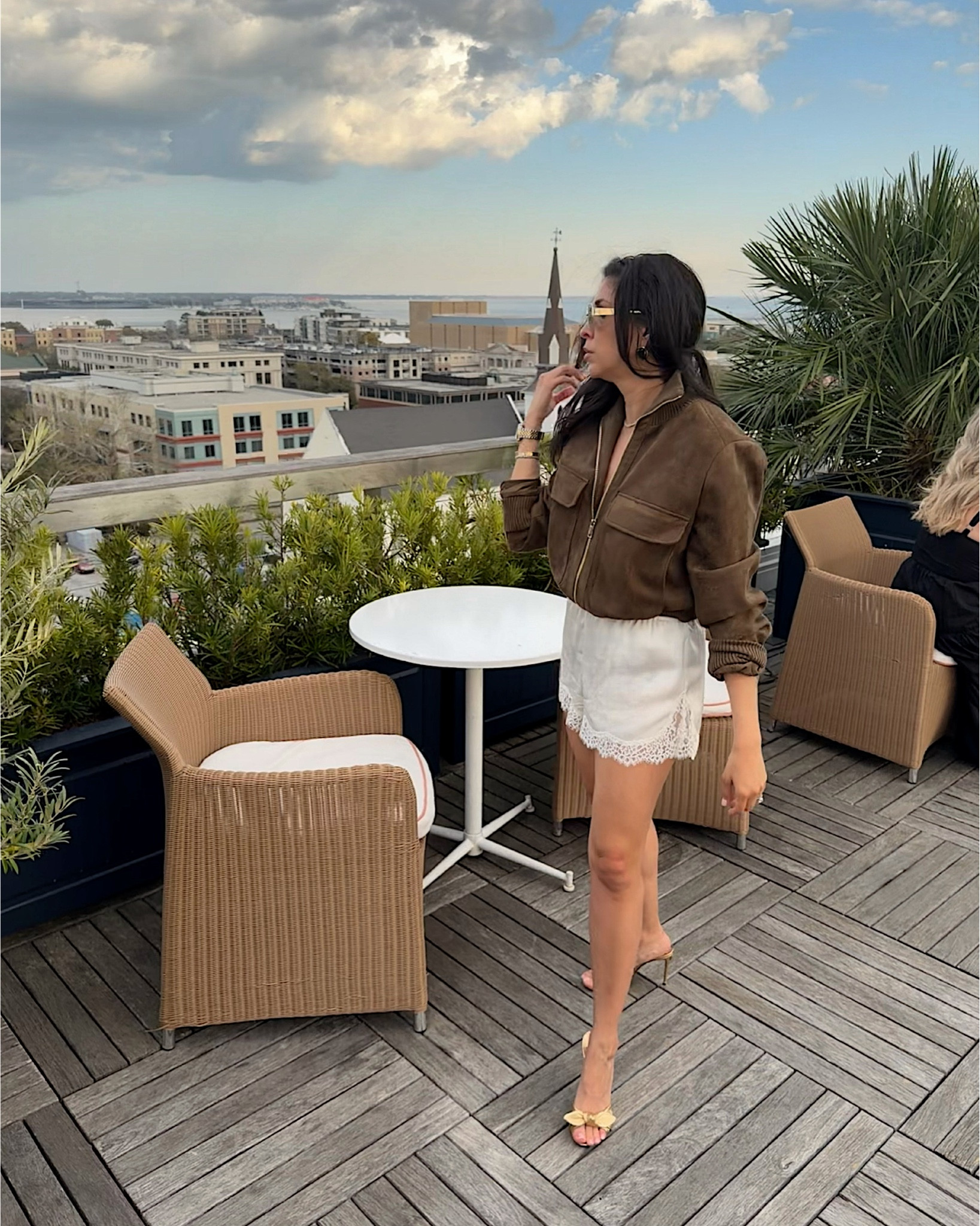 3 ways to style lace satin shorts 
Tan flats run big, size down  

#LTKSeasonal #LTKootd #LTKmomlife