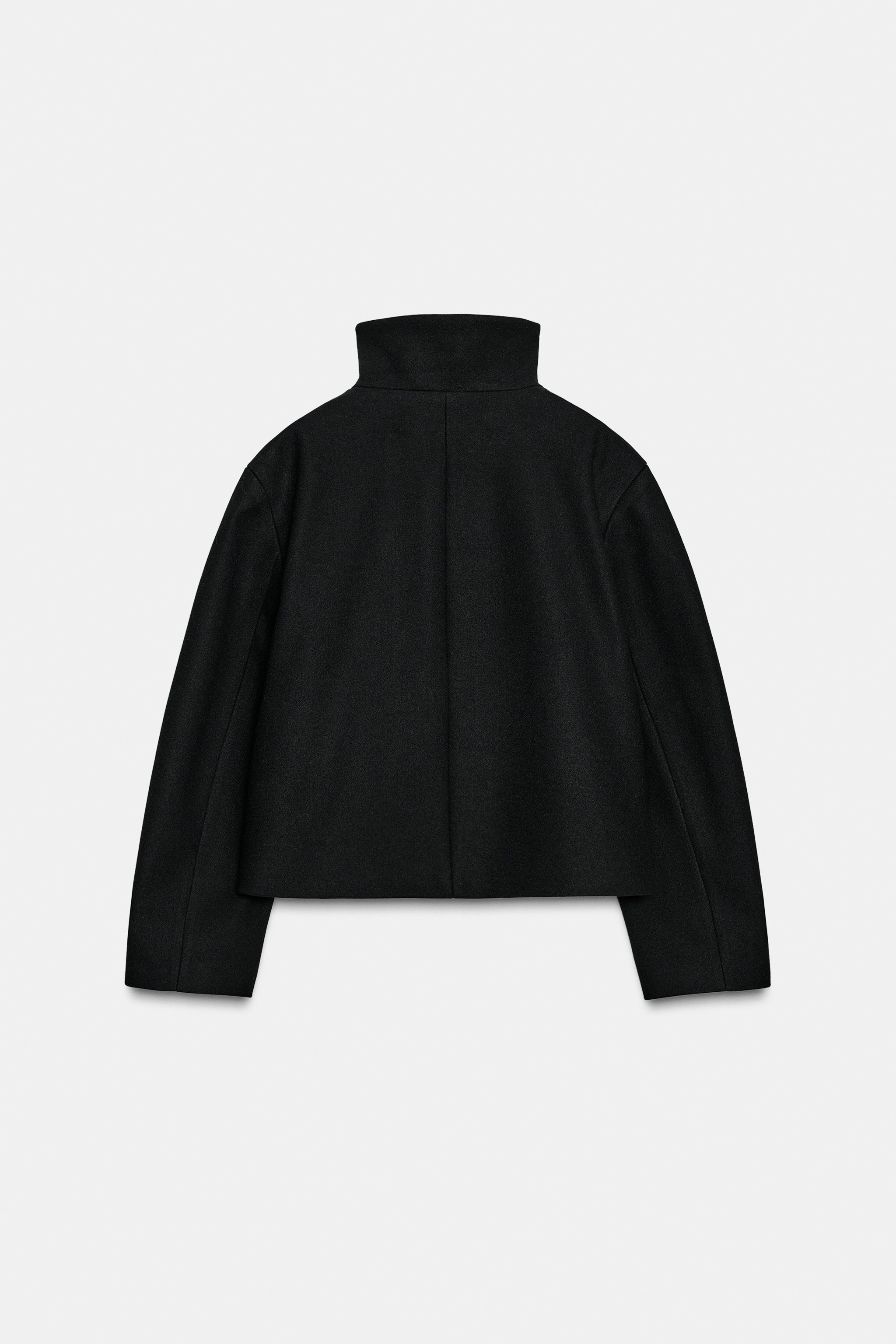 SHORT COAT WITH HIGH NECK | Zara US