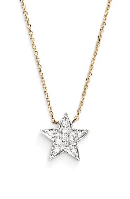 Dana Rebecca Designs 'Julianne Himiko' Diamond Star Pendant Necklace in Yellow Gold/White Gold at No | Nordstrom