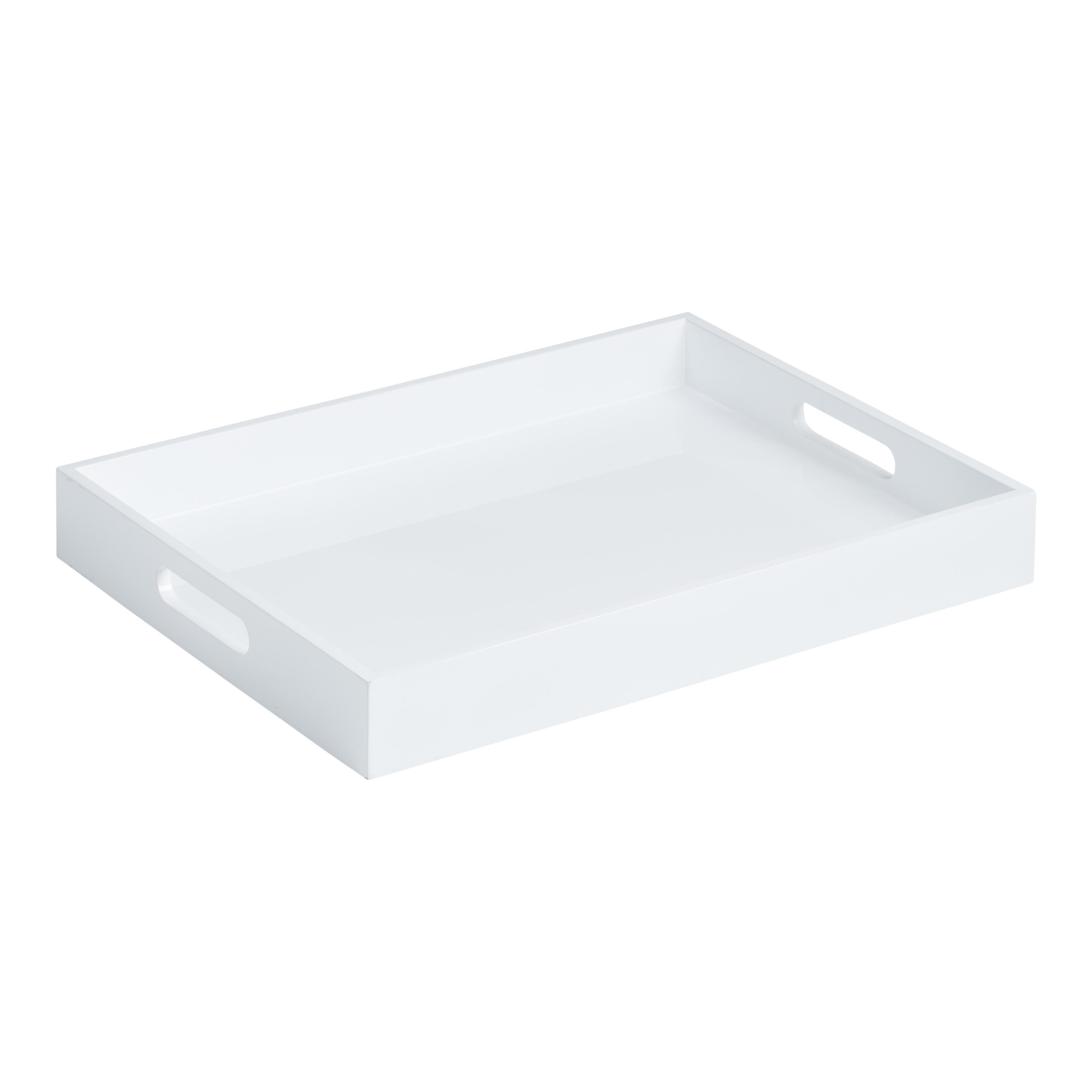 White Lacquer Serving Tray | World Market