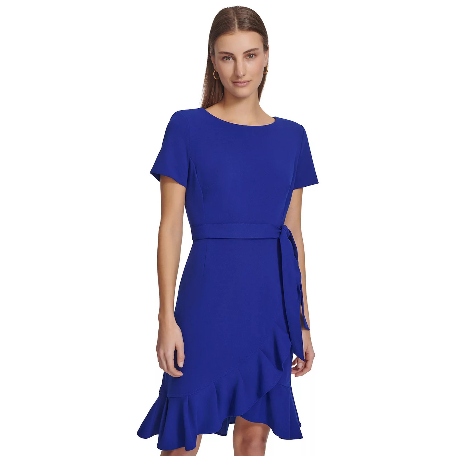 Women's Andrew Marc Flounce Hem Mini Dress | Kohl's