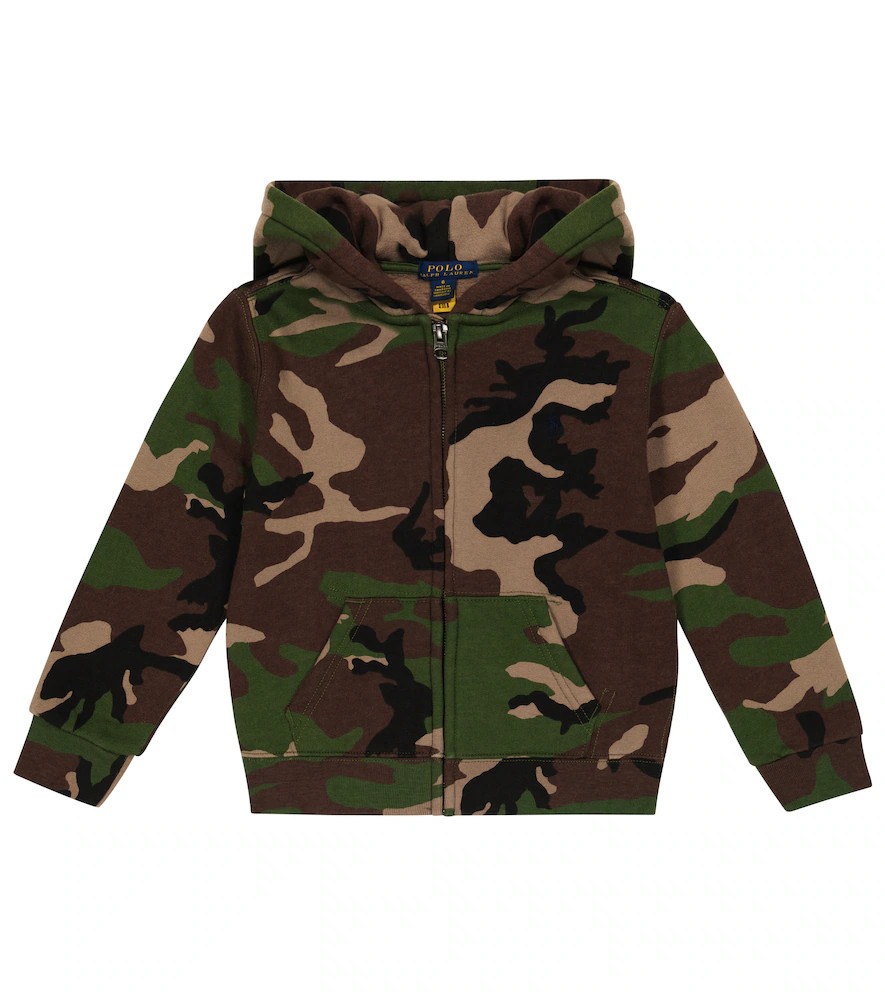 Polo Ralph Lauren Kids Camouflage cotton-blend zip-up hoodie | Mytheresa (INTL)