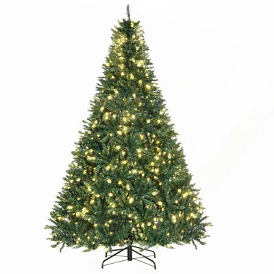 7ft Pre-Lit Full Douglas Fir Christmas Tree with 2154 Tips and 700 Warm White LED Lights, Perfect for Holiday Cheer | Wayfair North America