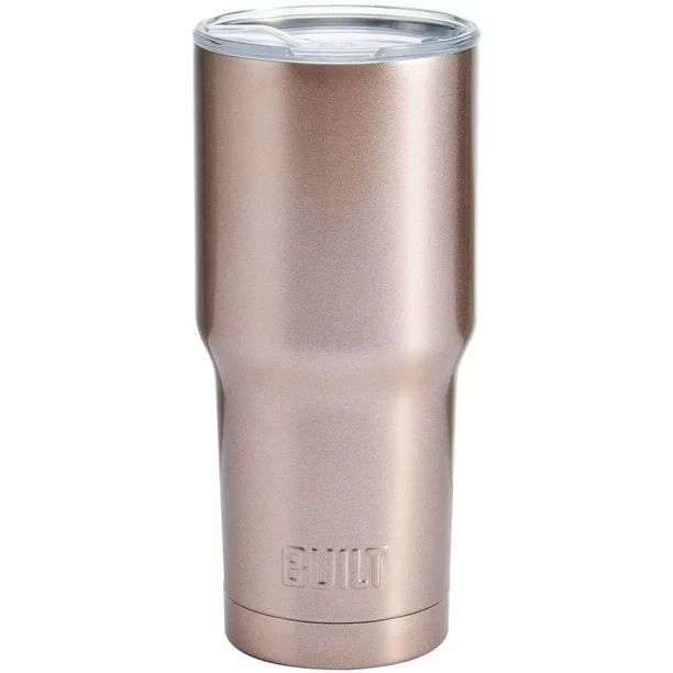 Built 30-ounce Double-Walled Stainless Steel Tumbler in Satin Rose Gold | Walmart (US)