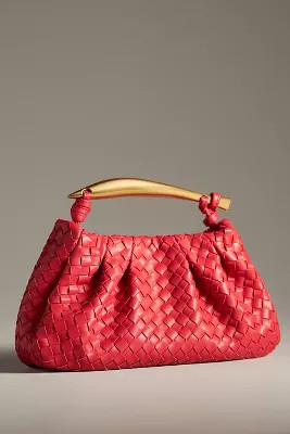 Asymmetrical Hardware Woven Satchel | Anthropologie (US)