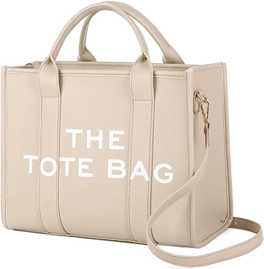 Tote Bag for Women Leather Crossbody Tote Handbag Fashion Letter Commute Shoulder Bag Canvas Top-... | Amazon (US)