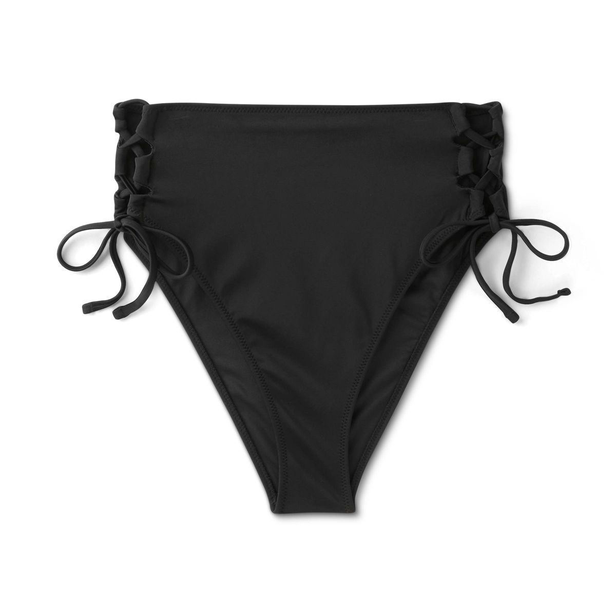 Women's Lace-Up High Waist High Leg Extra Cheeky Bikini Bottom - Shade & Shore™ | Target