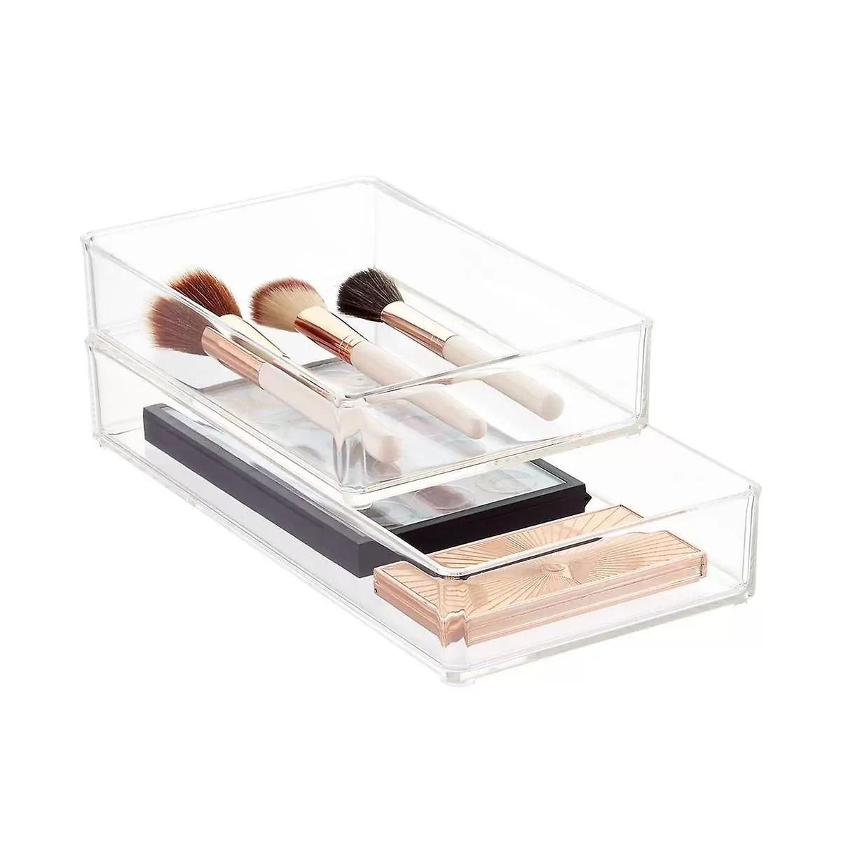 The Container Store Luxe Acrylic Stacking Drawer Organizer Clear | The Container Store