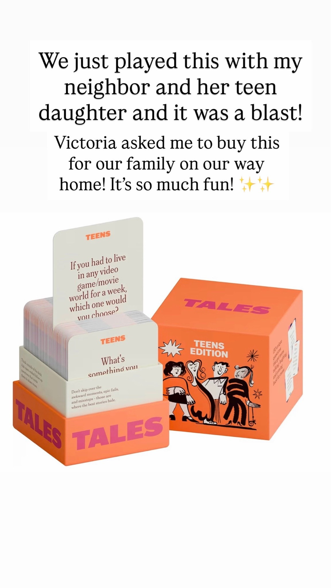 This is a great game to play with your tweens and teens

#LTKmomlife